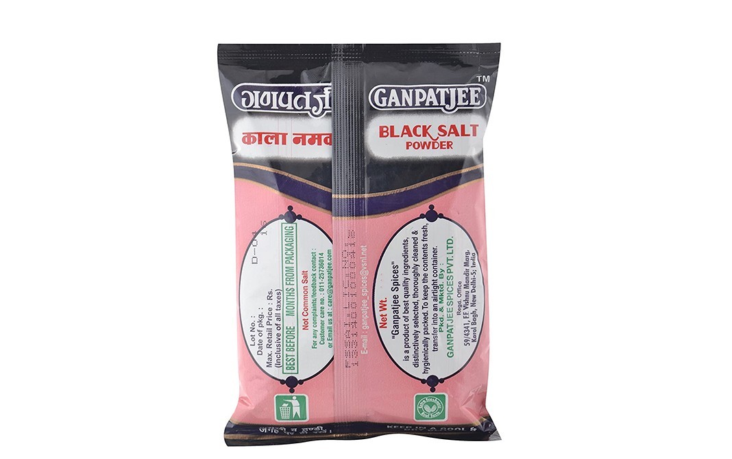 Ganpatjee Black Salt Powder    Pack  200 grams